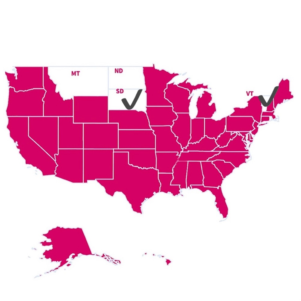 Help 🗺 (4) States Still Needed; North Dakota, South Dakota, Montana & Vermont
